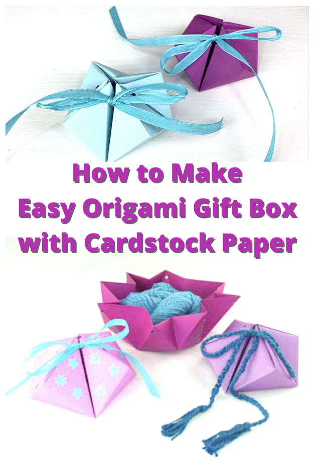 Origami Gift Bag Tutorial - How to Make a Paper Gift Bag - DIY paper craft