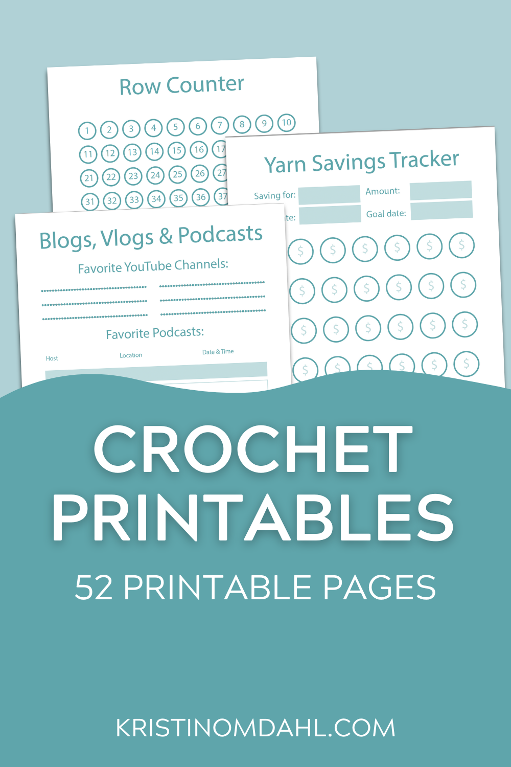 Crochet Organization Printables Kristin Omdahl