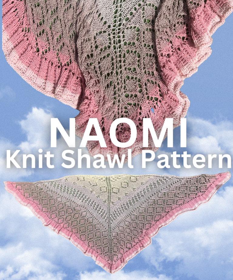 Naomi Knit Sampler Shawl Pattern 