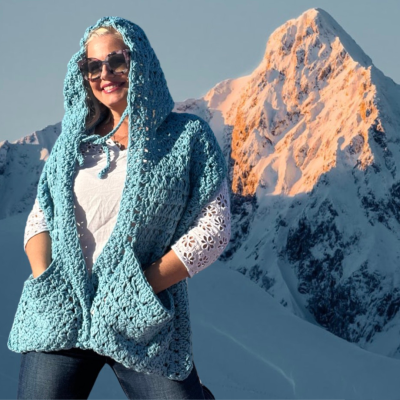 Free Bailey Crochet Stitch Pattern 4 Ways plus Bonus Hooded Scarf with Pockets