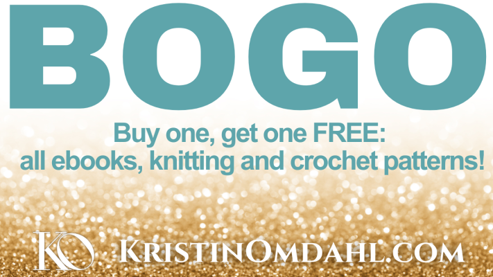 BOGO offer! Buy one knit or crochet pattern