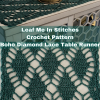 Leaf Me in Stitches Crochet Pattern Table Runner