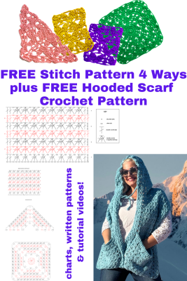 Free Bailey Crochet Stitch Pattern 4 Ways Pinterest