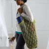 green crochet lace willow market bag crochet pattern